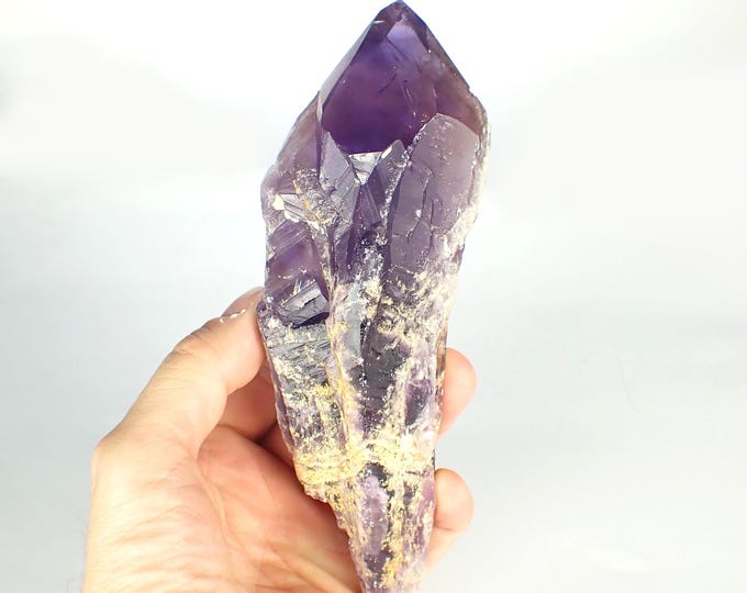 AMETHYST crystal point 17,7 x 6,0 x 3,0 cm BRAZIL