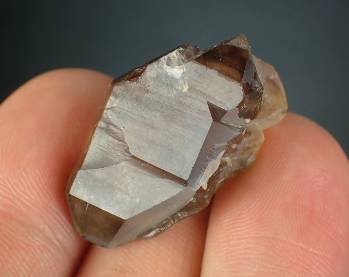 SMOKY QUARTZ elestial crystal from NAMIBIA 1140N