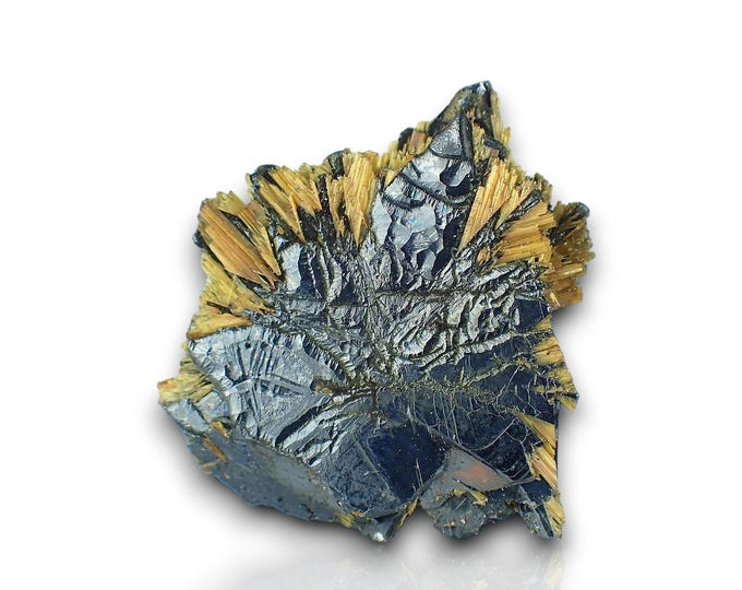 RUTILE on hematite crystals 2,5 x 2,2 x 0,5 cm BRAZIL 11653
