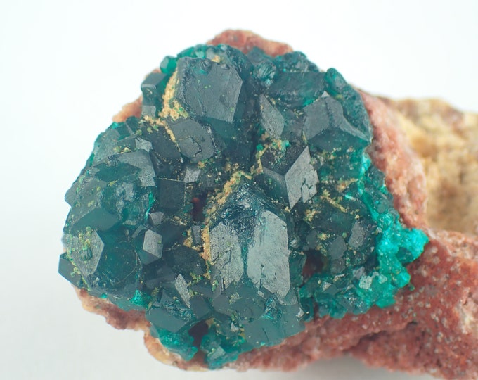 DOPTASE deep green crystals from DR CONGO 11546