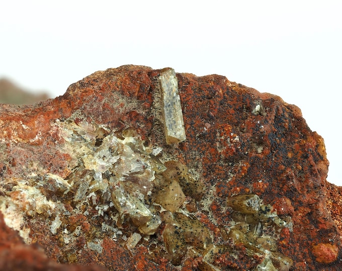fluorescent ADAMITE with Legrandite 6,5 x 5,3 x 4,5 cm from MEXICO 12377