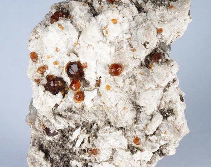 SPESSARTINE garnet on albite 3,5 x 2,8 x 0,8 cm CHINA Tongbei