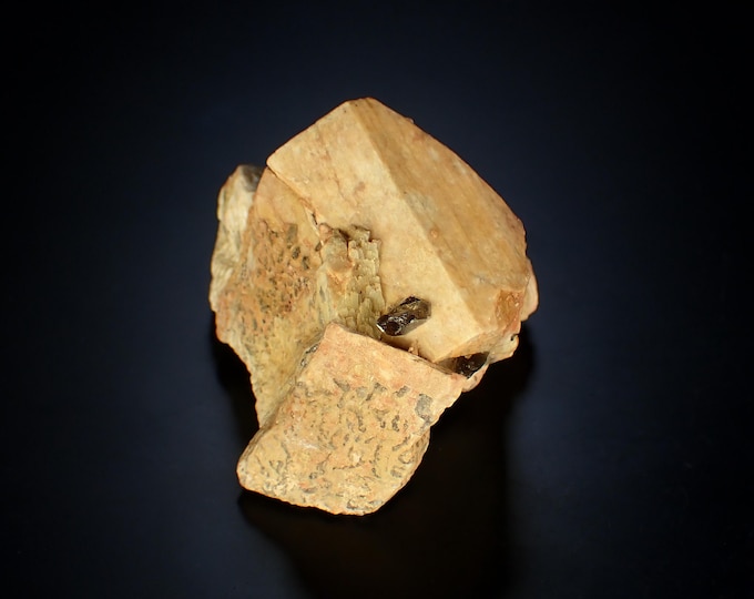 MICROCLINE with Smoky Quartz - Jelenia Góra, Poland