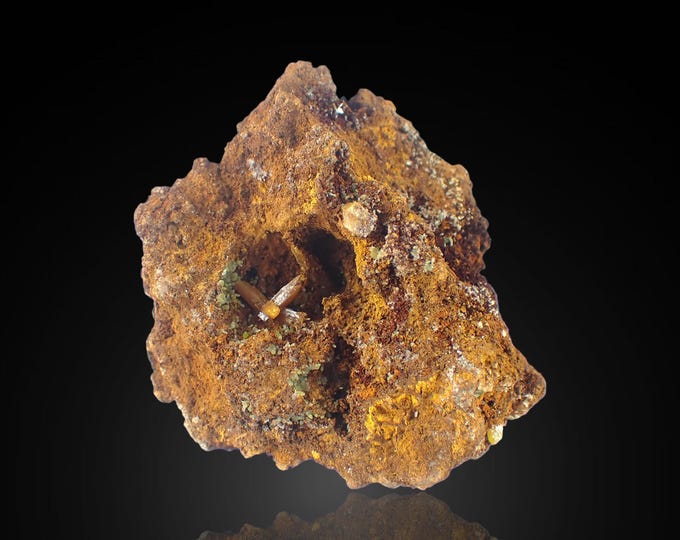 WULFENITE with mimetite crystals 6,2 x 6,0 x 5,3 cm MEXICO 11006