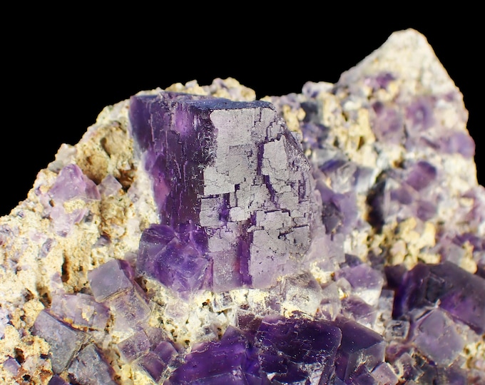 Fluorite Crystal Cluster, Cave in Rock Illinois, U.S. (10,0 x 8,0 x 4,7 cm)