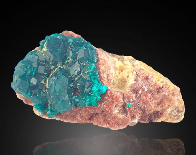 DOPTASE deep green crystals from DR CONGO 11546
