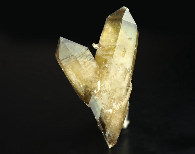 QUARTZ var CITRINE crystal cluster 12,8 x 7,2 x 4,0 cm from CONGO 12672