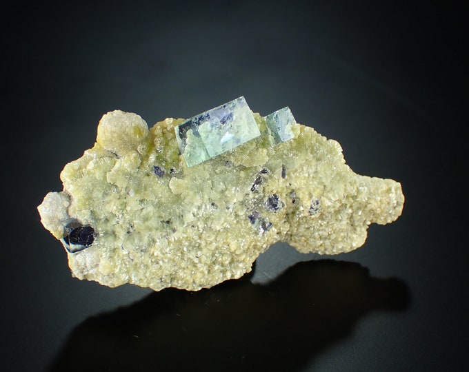 FLUORITE crystals on matrix from CHINA 10303