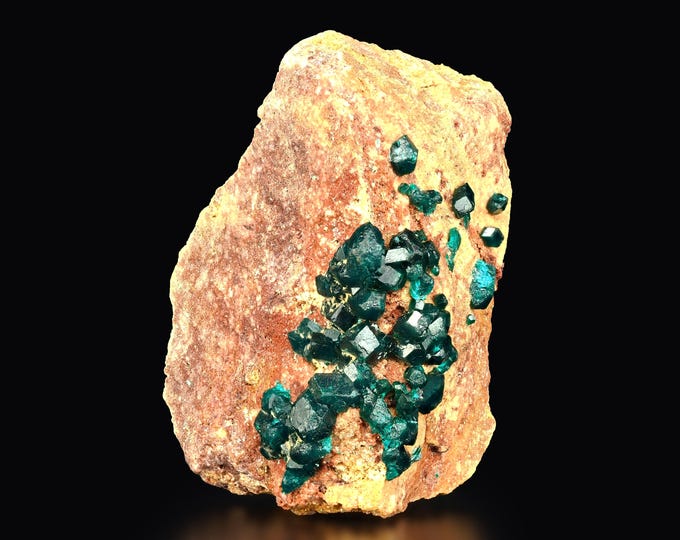 DIOPTASE crystals 6,7 x 4,8 x 4,5 cm from DR CONGO 12668