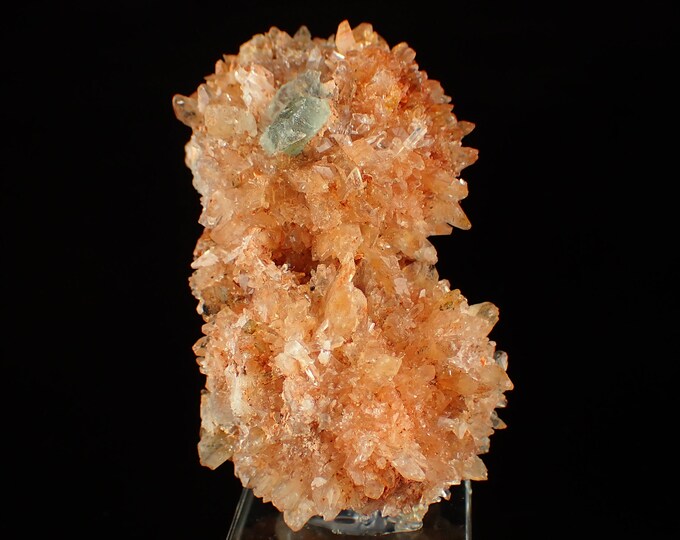 CREEDITE with green fluorite from MEXICO 11041