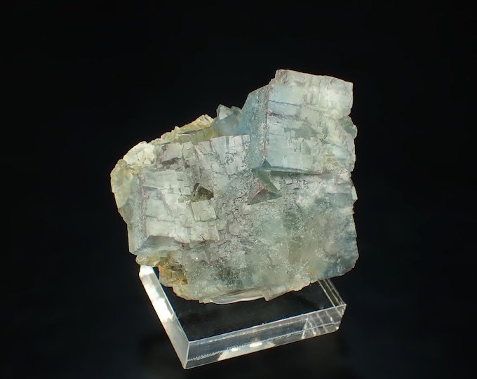 Fluorescent Fluorite Crystal Cluster: Hesselbach Mine, Germany