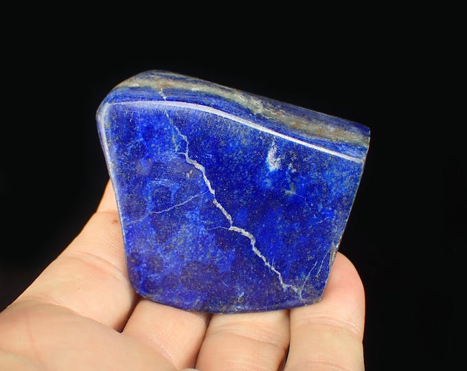 LAPIS LAZULI polished free form 5,9 x 4,7 x 2,0 cm from AFGHANISTAN 13119
