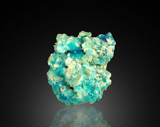 HEMIMORPHITE with veszelyite crystals 4,8 x 3,5 x 3,0 cm from CONGO 13021