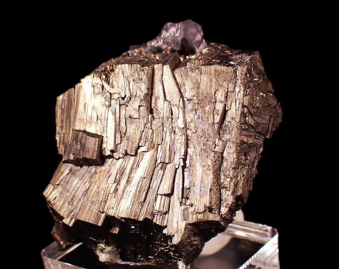 PYRRHOTITE with galena crystals 4,8 x 4,2 x 2,5 cm RUSSIA