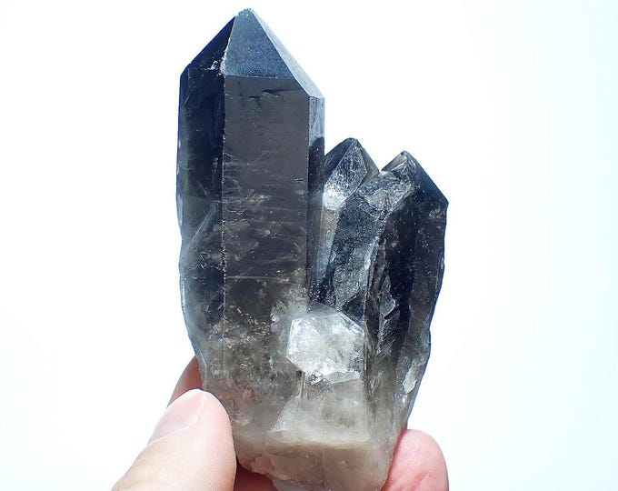 SMOKY QUARTZ crystal cluster 10,5 x 5,5 x 3,5 cm BRAZIL