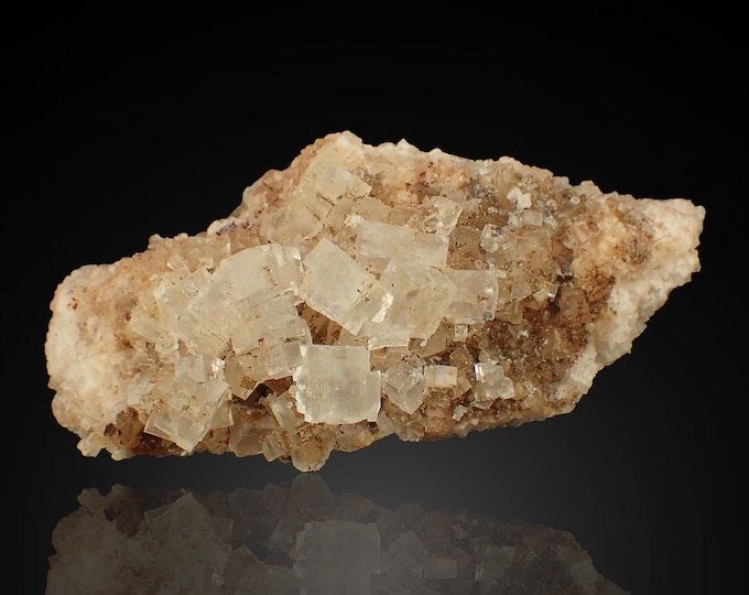HALITE crystal on matrix 14,0 x 6,3 x 4,7 cm POLAND 12835