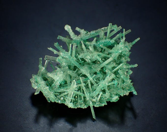 GYPSUM with atacamite inclusions 3,6 x 2,8 x 1,5 cm POLAND