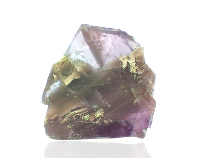 FLUORITE slice 5,8 x 5,5 x 1,0 cm from PAKISTAN 12935