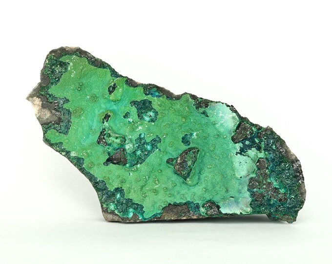 CHRYSOCOLLA with malachite and heterogenite  14,0 x 6,3 x 3,0 cm DR CONGO 12659