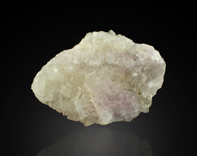 FLUORITE bi-color crystal cluster 6,4 x 4,5 x 1,5 cm FRANCE 13211