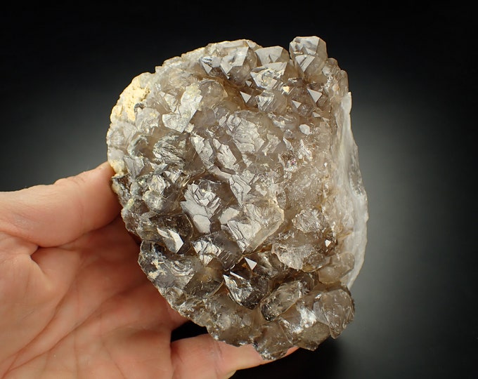 SMOKY QUARTZ elestial crystals from NAMIBIA 10672