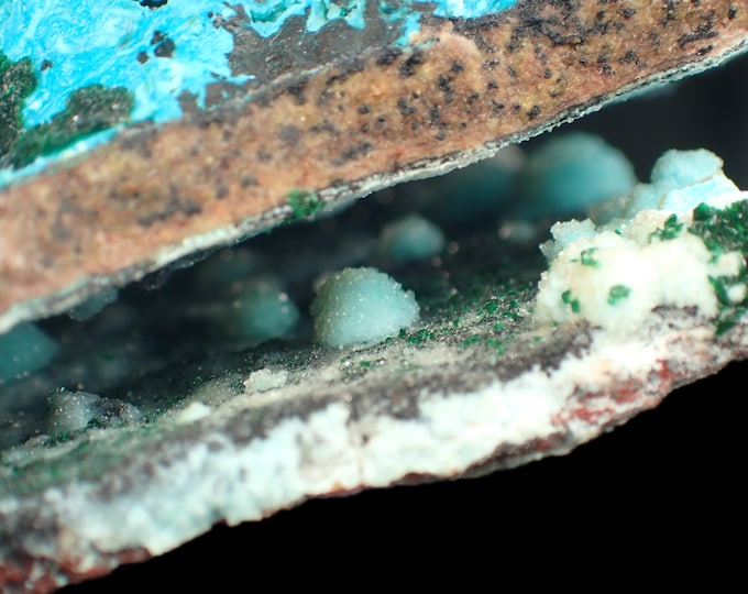 CHRYSOCOLLA pseudomorph crystals 12,5 x 9,0 x 4,5 cm DR CONGO 12687