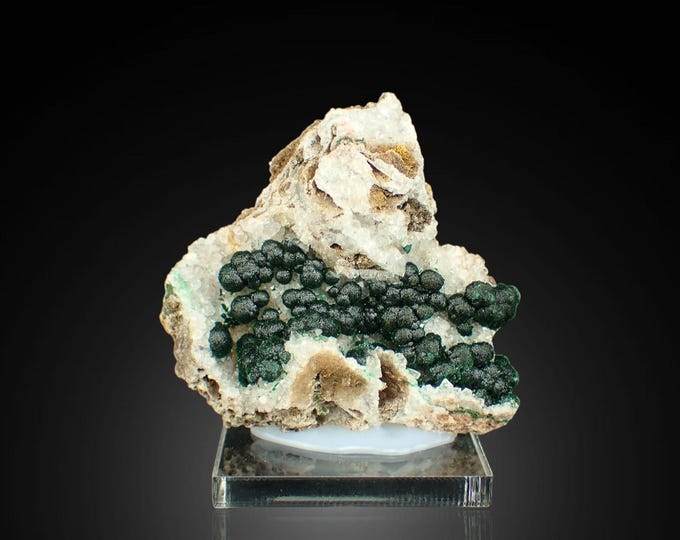 MALACHITE botryoidal crystals 6,7 x 6,0 x 2,7 cm DR Congo