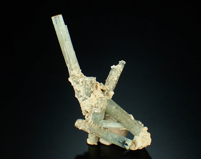 AQUAMARINE top crystal cluster from NAMIBIA 9862