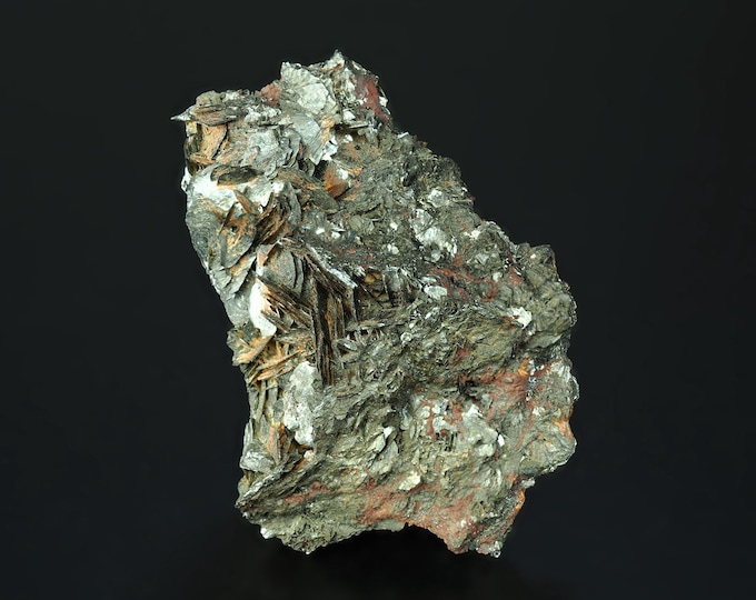 HEMATITE bladed crystals 6,0 x 4,3 x 3,2 cm ITALY 12361