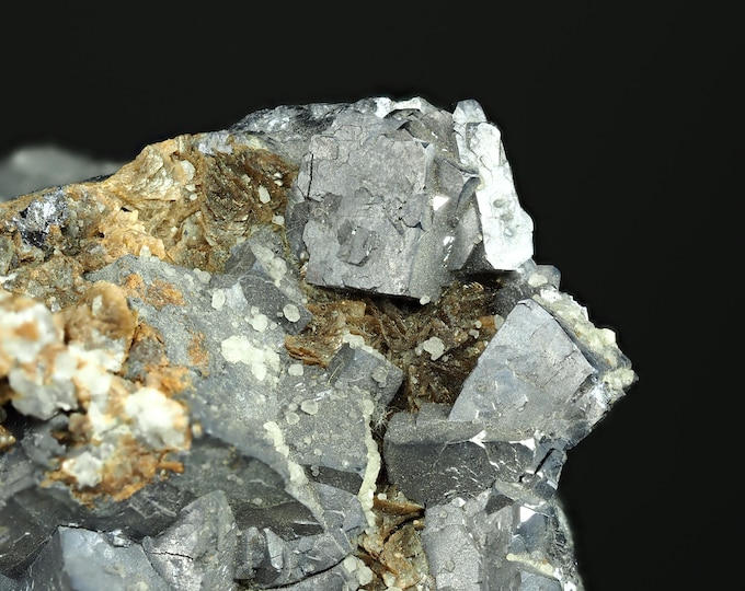 GALENA with Siderite 6,0 x 5,0 x 4,0 cm GERMANY 12375