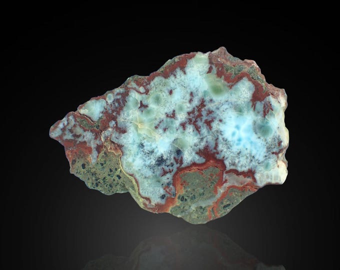 LARIMAR polished slice 5,3 x 3,8 x 2,0 cm DOMINICANA 13396