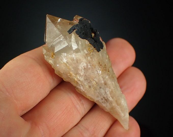 QUARTZ var CITRINE natural crystal from CONGO 1134N
