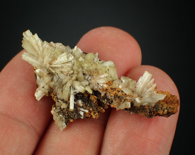 CERUSSITE crystal cluster from Flux mine, U.S. 1186N