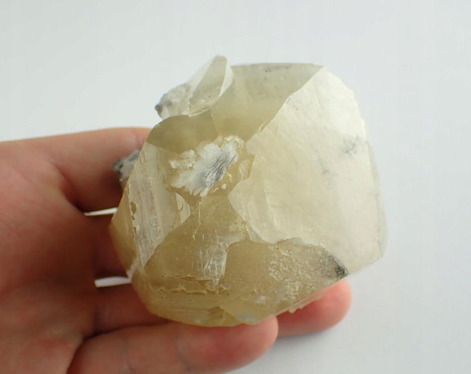 CALCITE big crystal with baryte from SPAIN 268