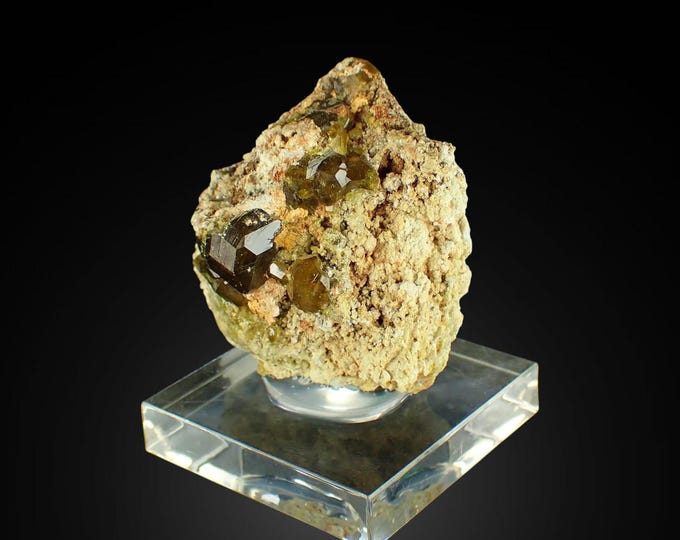 GARNET var GROSSULAR crystals 5,2 x 4,5 x 3,0 cm MALI 11808