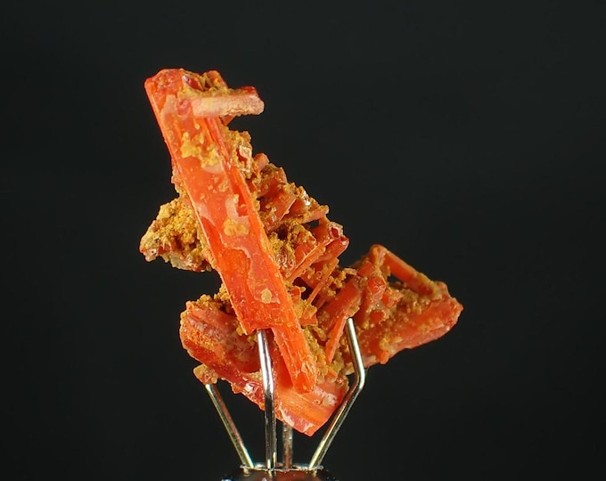 CROCOITE crystal cluster 2,0 x 1,0 x 0,8 cm from AUSTRALIA