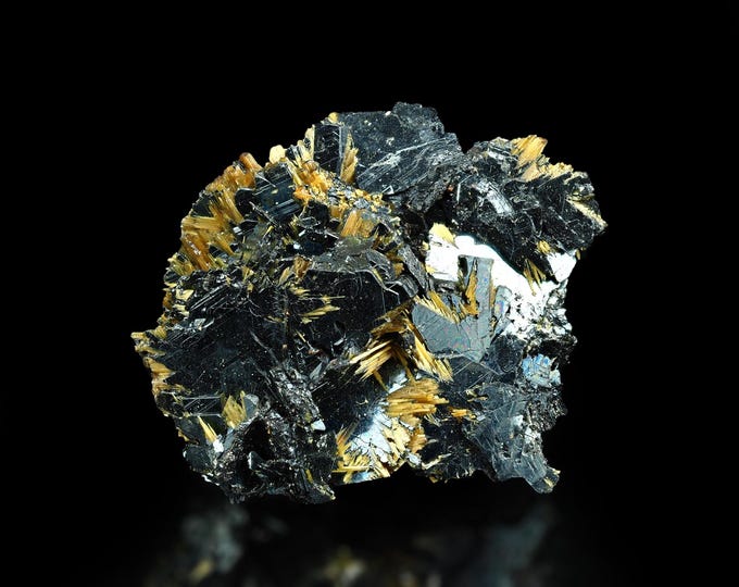 RUTILE on hematite crystals 2,5 x 2,4 x 1,1 cm BRAZIL