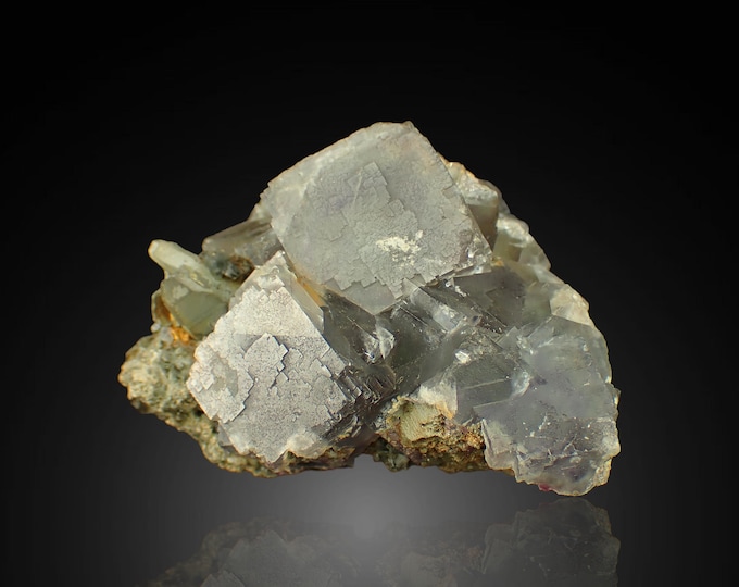 fluorescent FLUORITE crystals 7,5 x 6,0 x 4,5 cm GERMANY 12963