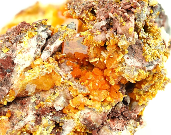 WULFENITE with mimetite 4,0 x 2,5 x 2,3 cm from Rowley mine, U.S. 12614