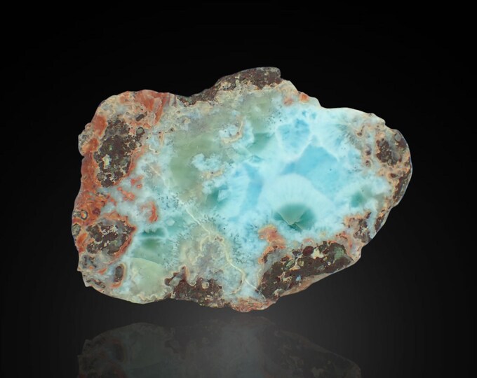 LARIMAR polished slice 5,0 x 3,5 x 1,2 cm DOMINICANA 13400