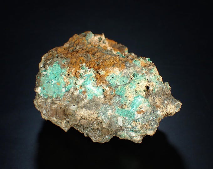 PSEUDOMALACHITE crystals on matrix 6,8 x 5,0 x 3,2 cm PORTUGAL