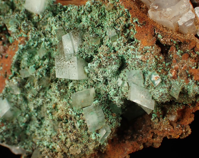 ROSASITE with calcite 6,2 x 3,7 x 2,0 cm MEXICO 11042