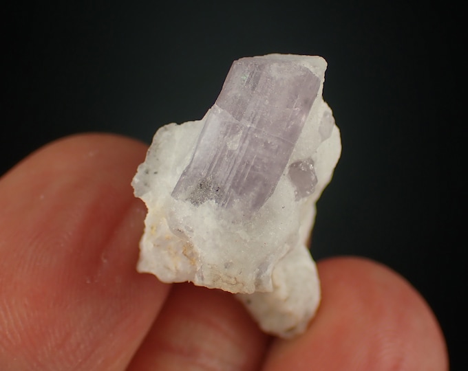 SCAPOLITE purple crystal on albite from AFGHANISTAN 1146N