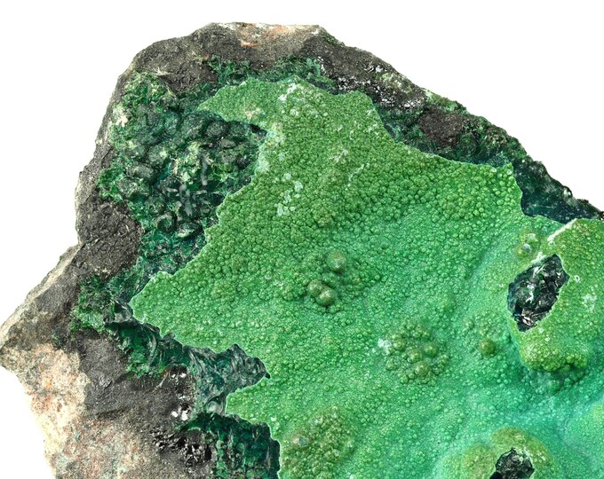 CHRYSOCOLLA with malachite and heterogenite  14,0 x 6,3 x 3,0 cm DR CONGO 12659