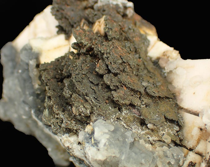 PYRRHOTITE Boulangerite Calcite & Dolomite 10,5 x 5,5 x 4,0 cm KOSOVO