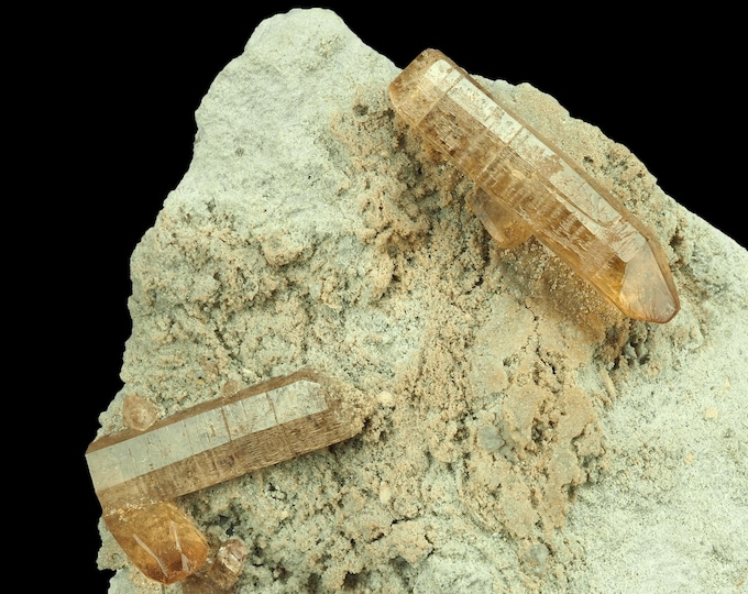 TOPAZ Crystals on Matrix from Thomas Range, USA