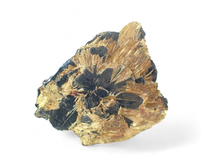 RUTILE on hematite crystals from BRAZIL 11553