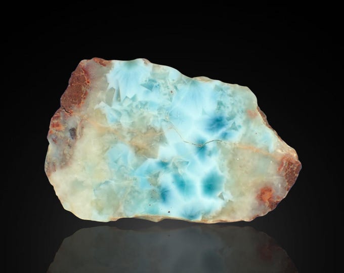 LARIMAR polished slice 5,3 x 3,2 x 2,2 cm DOMINICANA 13421