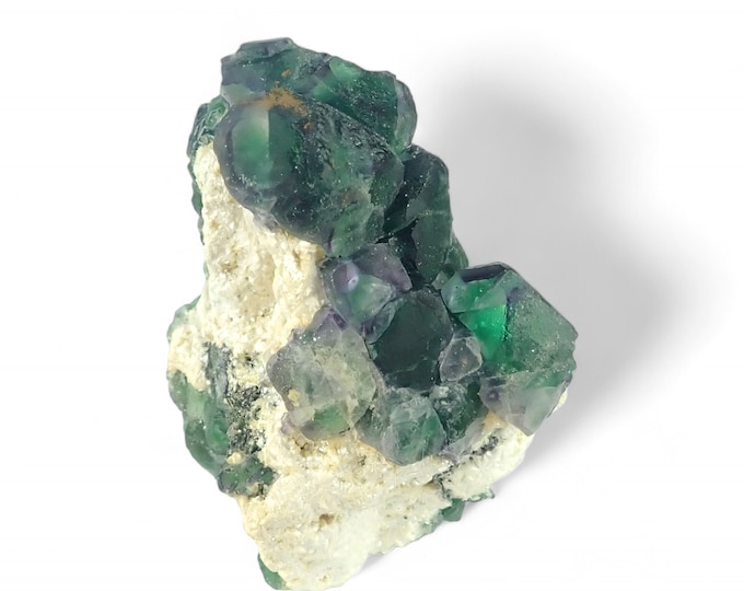 FLUORITE green crystals from NAMIBIA 11542