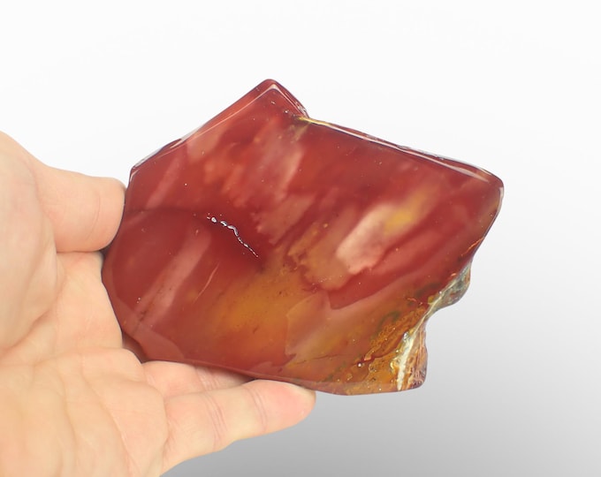 MOOKAITE polished slice 10,0 x 8,0 x 0,8 cm AUSTRALIA 13588
